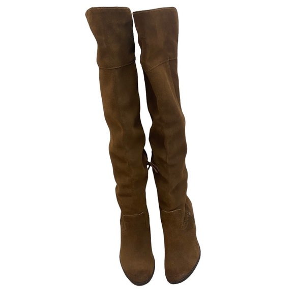 Dolce Vita Ohanna Over The Knee Boots in Brown Suede Size 6.5 - Picture 3 of 12
